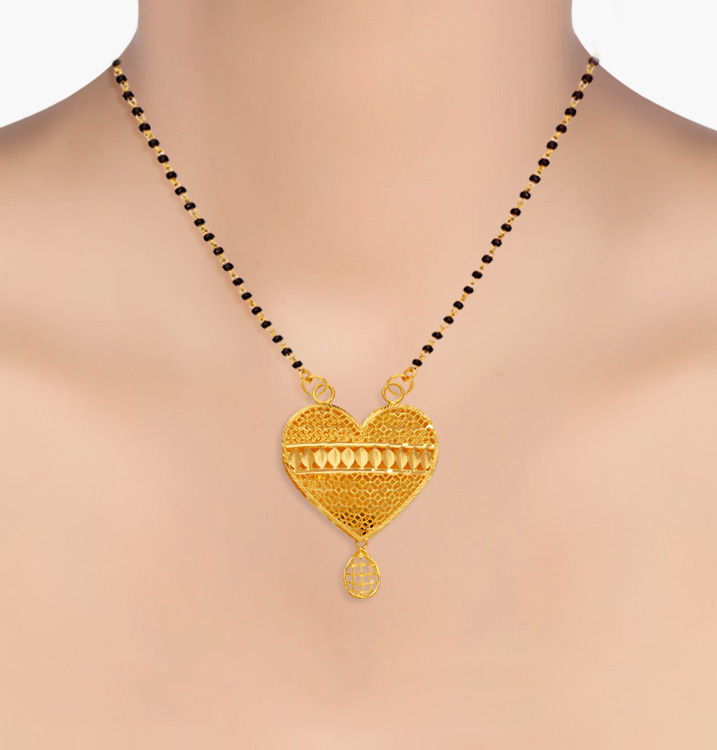 The Encrusted Heart Mangalsutra